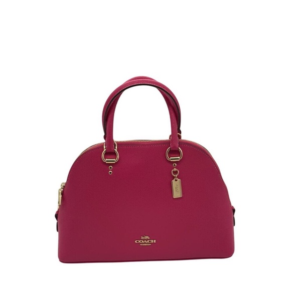 Coach Katy Satchel With Signature Canvas Detail* NWT $378 - Picture 2 of 14